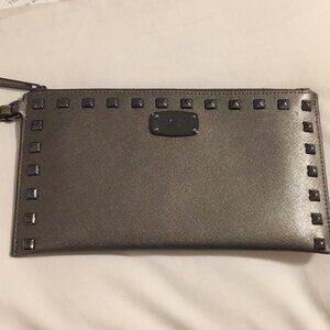 Michael Kors Gunmetal Wristlet